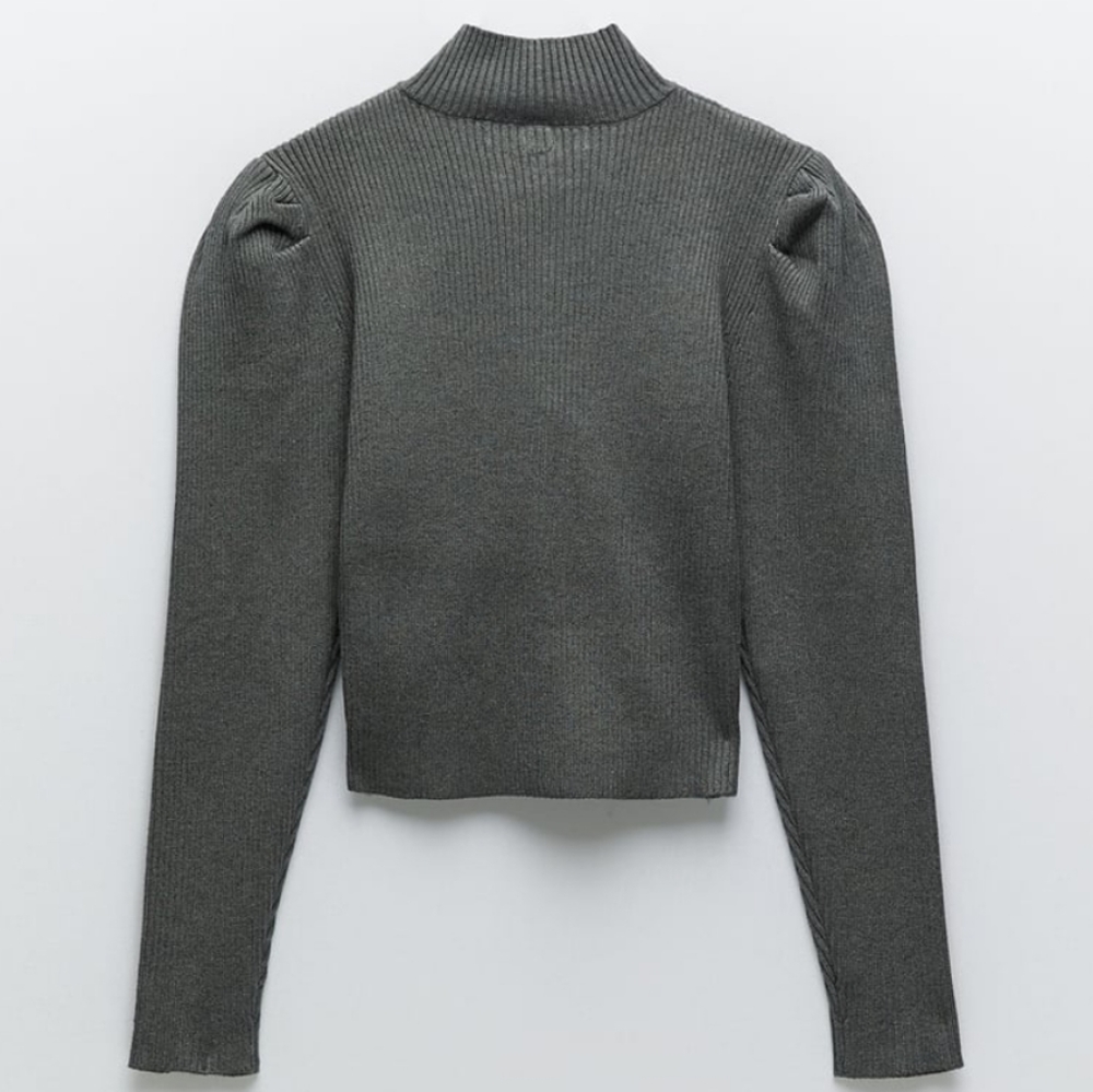 ZARA | Bloggers Fave Puff Sleeve Cut Out Sweater - Picture 15 of 16